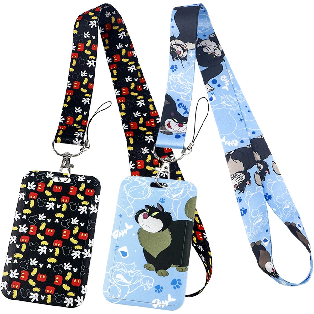 Микки милый шнурок для ключей шейный ремешок Ремешки ID бейдж держатель брелок