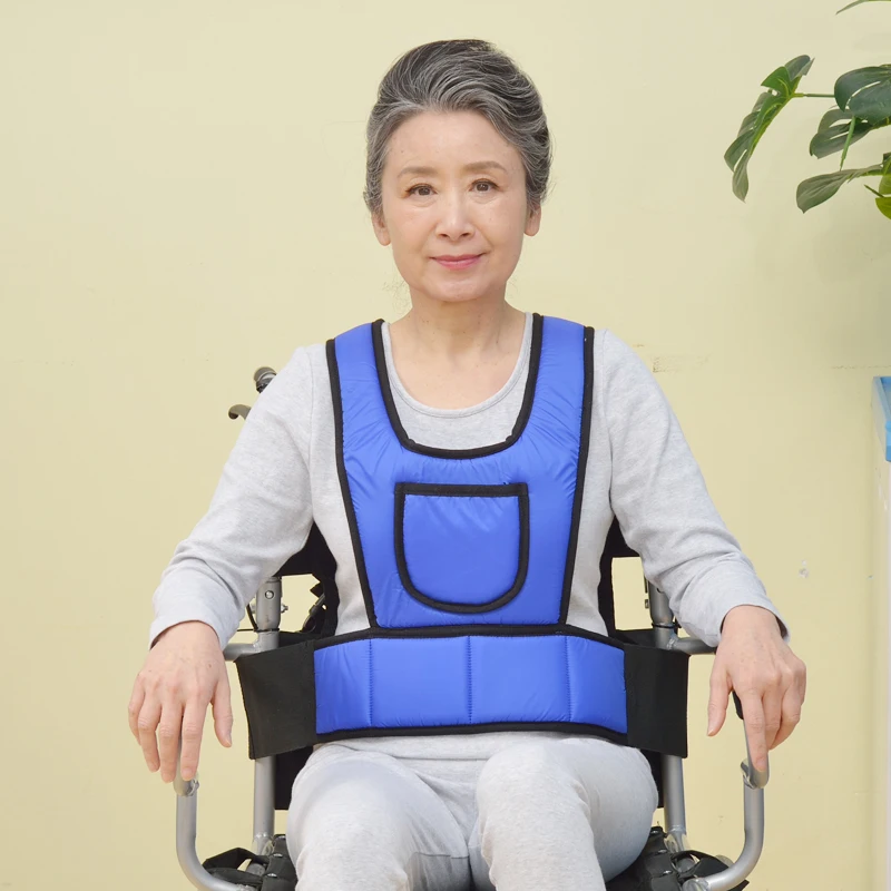 Elderly Vest Type Wheelchair Safety Belt Paralyzed Patient Anti-Fall Anti-Skid Fixed Protection Belt For Nursing
