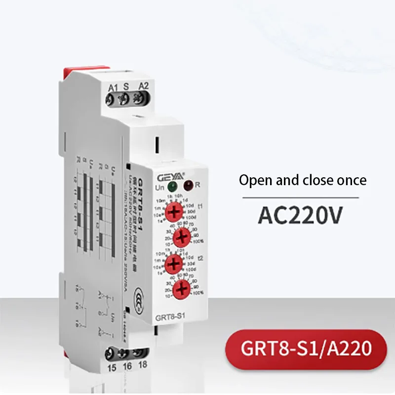 GRT8-S1S2 двойное автоматическое бесконечное реле контура 220 В переменного тока 24