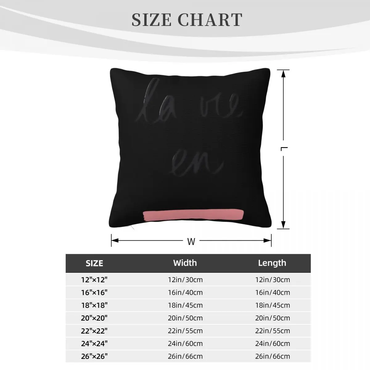 Чехол для диванной подушки La Vie размеры 45x45