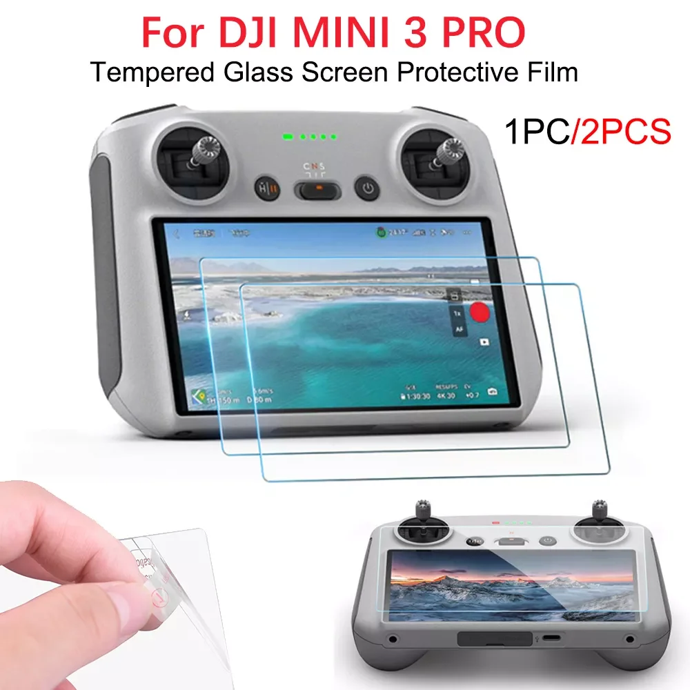 

Drone Accessory Kit 9H HD Tempered Glass Screen Protective Film for DJI MINI 3 PRO Smart Controller with Screen Protectors Drone