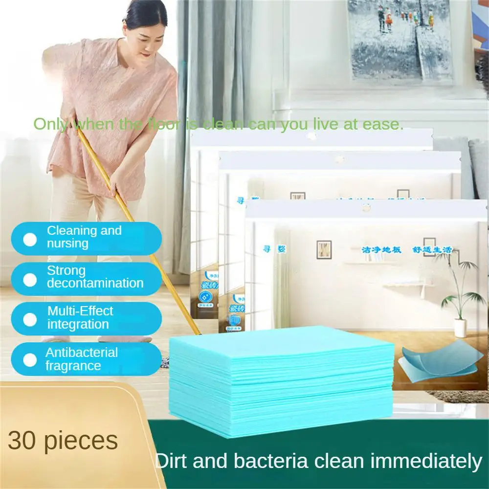 

30Pcs/set Floor Cleaner Cleaning Sheet Mopping The Floor Wiping Wooden Floor Tiles Cleaner Household Toilet Cleaning