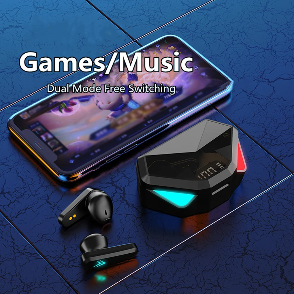 Новые игровые наушники TWS X15S беспроводные стерео Bluetooth наушники-вкладыши
