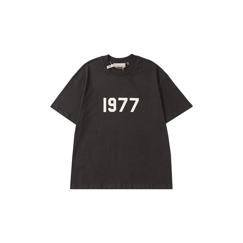 

Top Quality 1:1 Essentials of God 2022 8th Collection 1977 Letter Print T-shirts Men Women Hip hop Streetwear Cotton T-shirts