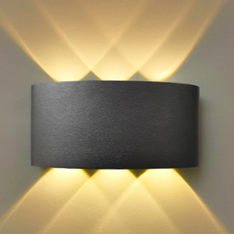 

Настенный светильник в скандинавском стиле, Современная Водонепроницаемая алюминиевая лампа для лестницы, коридора, наружного освещения, ...