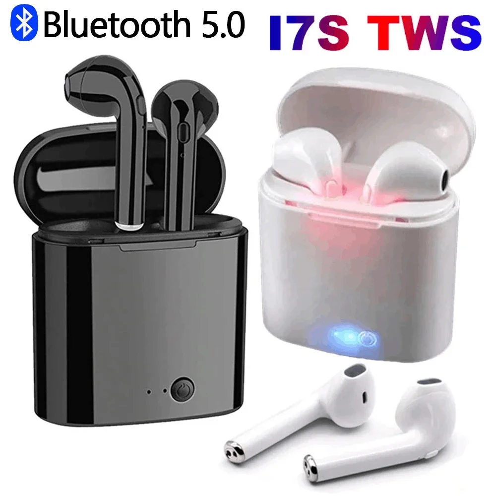 i7s tws Wireless Headphones Bluetooth 5.0 Earphones sport Earbuds Headset With Mic Charging box Headphones For all smartphones