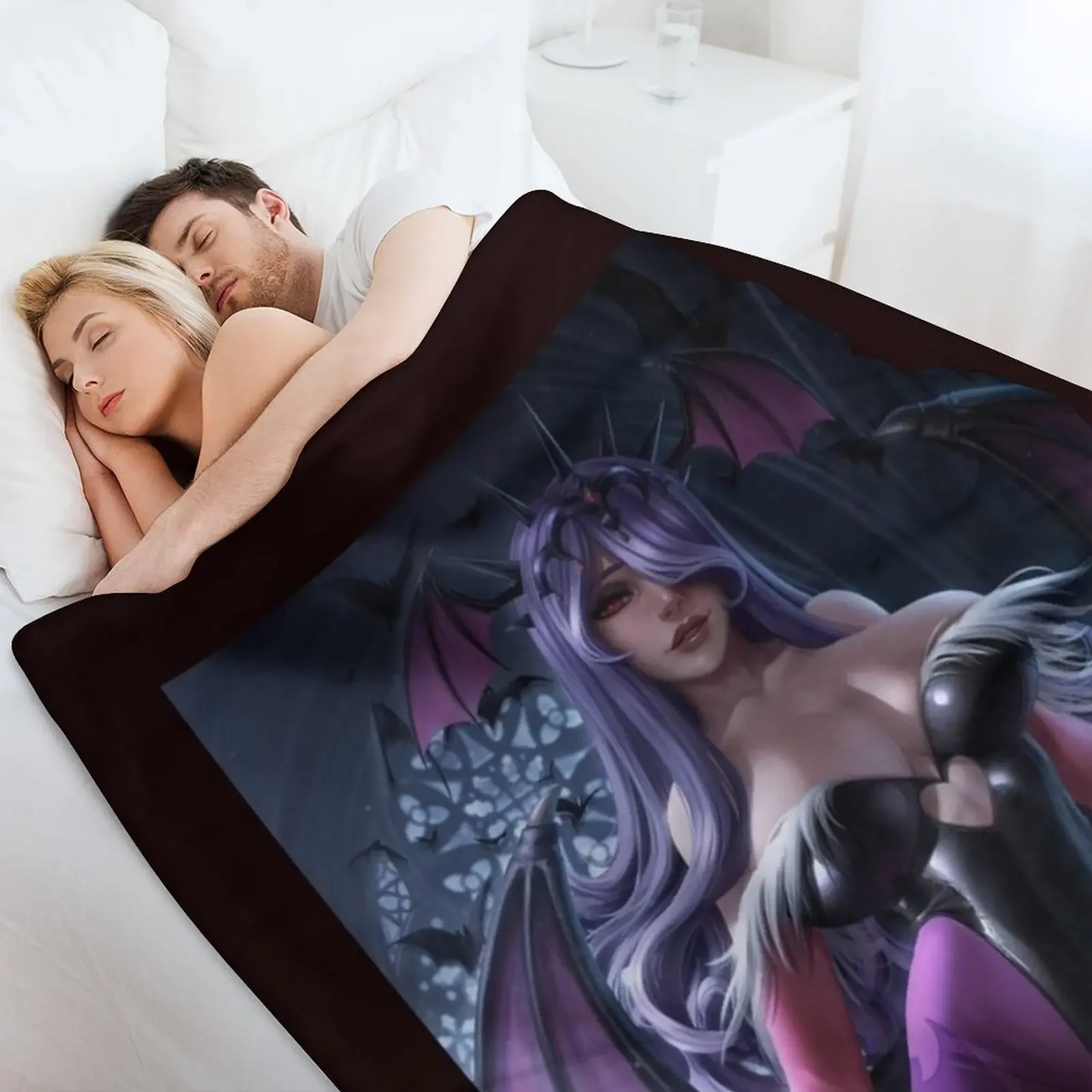 Одеяло Morrigan Aensland Плед на диван Retros Мягкие большие одеяла