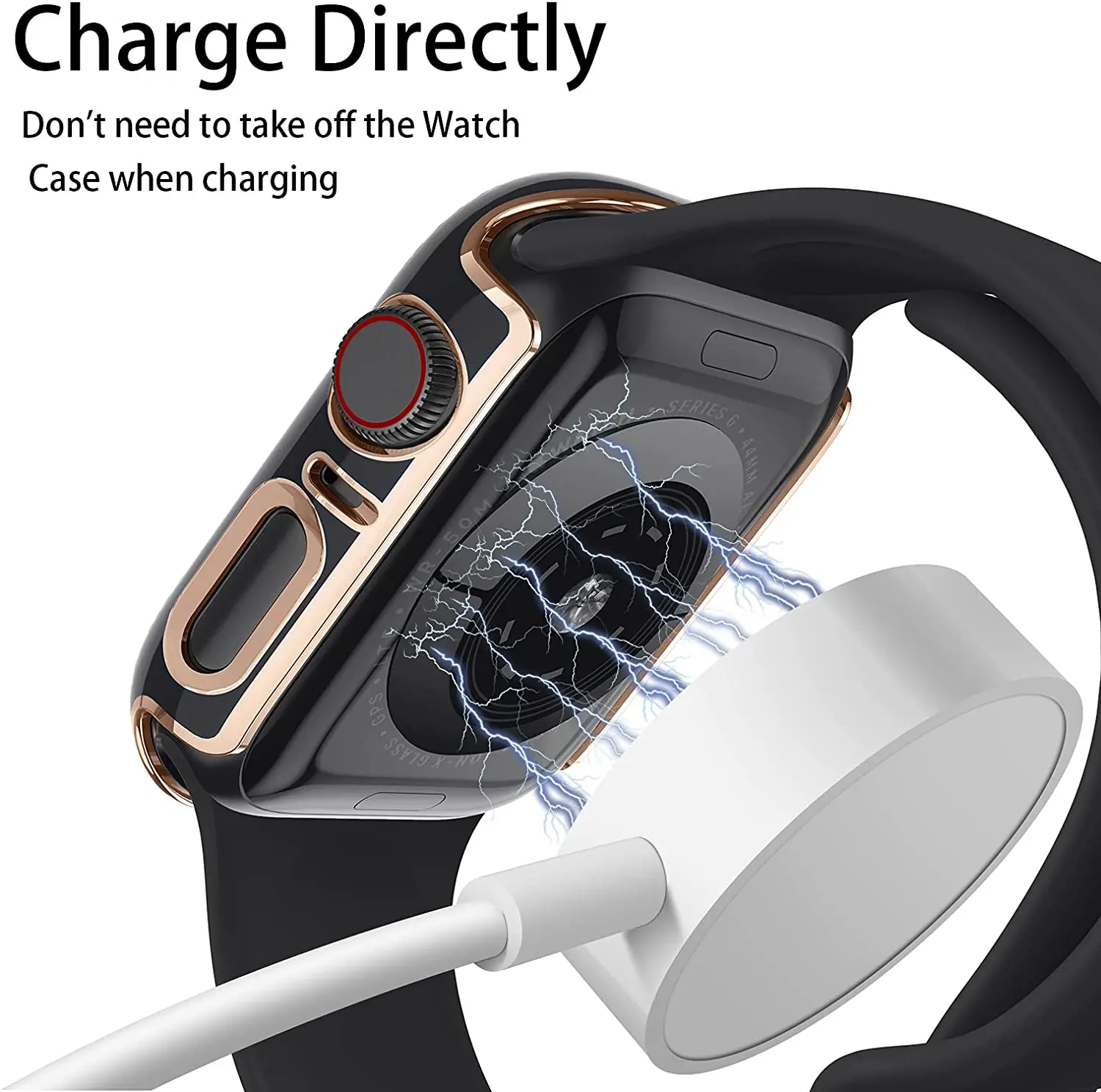 Glass + Cover For Apple Watch Case 45mm 41mm 44mm 40mm 42mm 38mm Two Color Screen Protector Bumper iWatch Series 8 7 6 SE 5 4 3