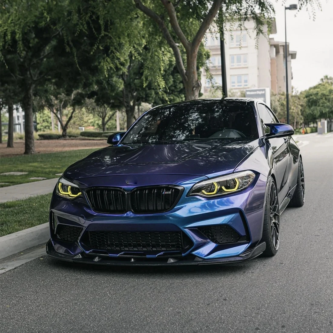 Автомобильные DRL золотисто-желтые для BMW M2 2 серии светодиодный модули F22 F23 F87 LCI