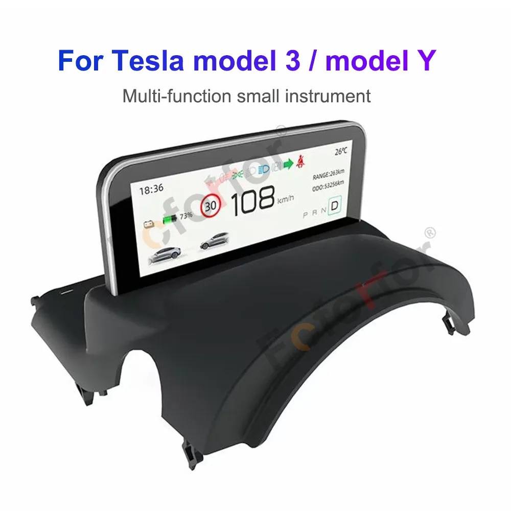 

Цифровой измеритель приборной панели с ЖК-дисплеем 4,6 дюйма кластер для Tesla Model 3 Многофункциональный инструмент Y