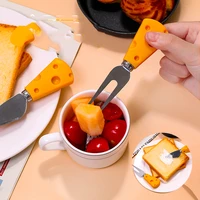 designer cute cutlery set portable one person camping dinner fork spoons set kitchen picnic breakfast cubiertos home tableware