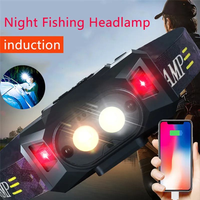 

Etechydra LED Head Torch Lamp, Waterproof USB Rechargeable Headlamp, LED Head Light Lamp Headtorch Headlight for Kids Adults,