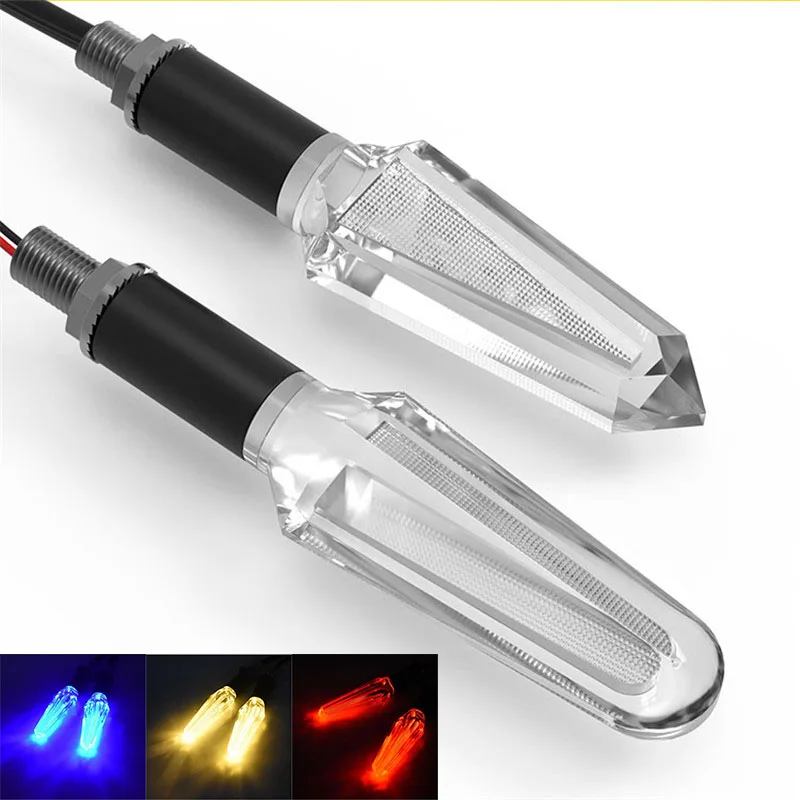 

12V Universal Motorcycle Turn Signal Motorbike Bright Lights Motorcycle Indicators Flowing Moto Flasher ABS Plastic Accessories