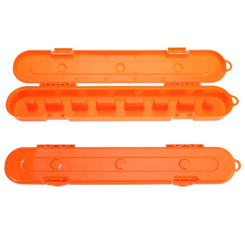 

Chainsaw Chain Storage Case Chainsaw Chain Organizer Box for 10Inch 16Inch 18Inch 20Inch Chainsaw (Orange)