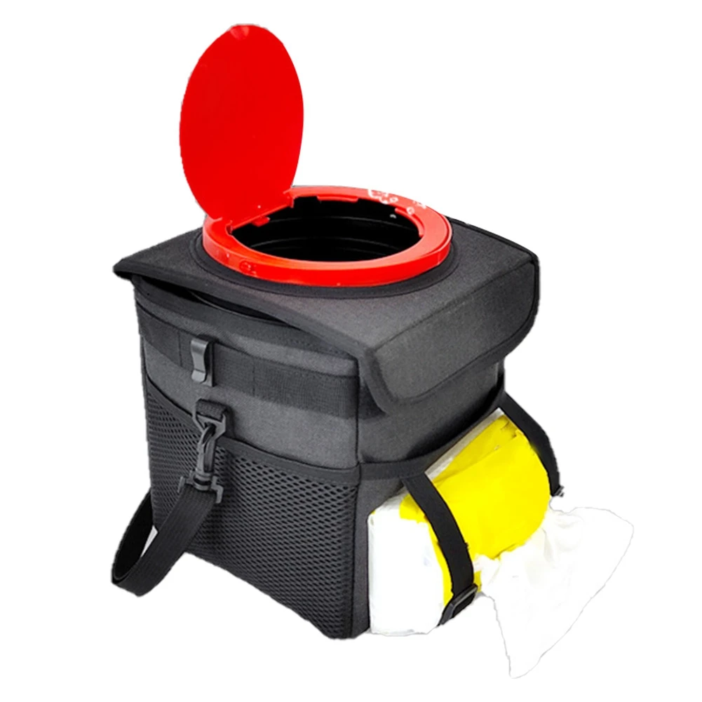 

Portable Foldable Car Trash Can Waterproof Trash Bin Multifunction Car Bin Seat Back Garbage Dump Auto Organizer for Car