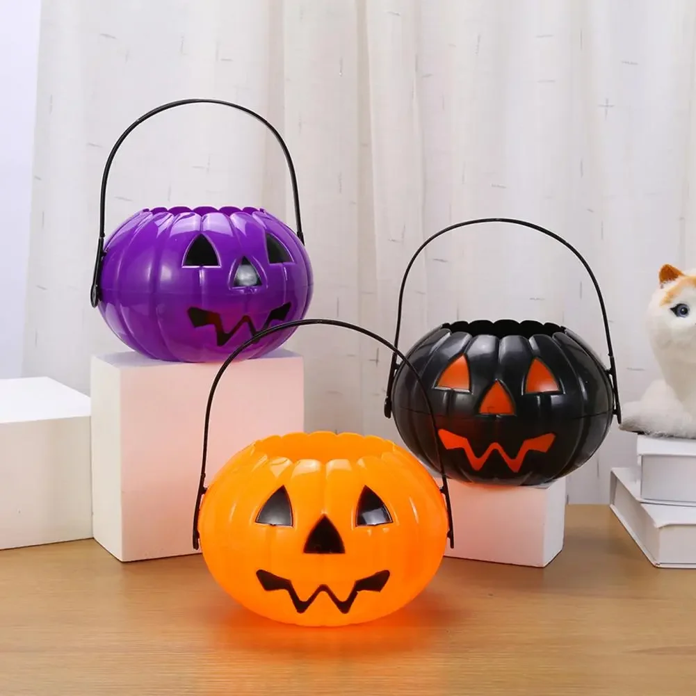 

Halloween Candy Bucket Trick or Treat Candy Rack Removable Pumpkin Water Bottle Box Biscuit Pumpkin Bucket Party Decoration