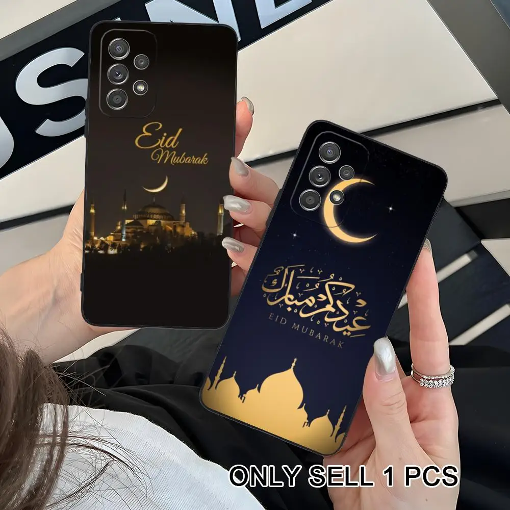 Фото Чехол для телефона Eid Mubarak для Samsung Galaxy A26 25 24 23 22 21 17 16 15 14 13 12 11 5G, мягкий противоударный чехол из ТПУ №3