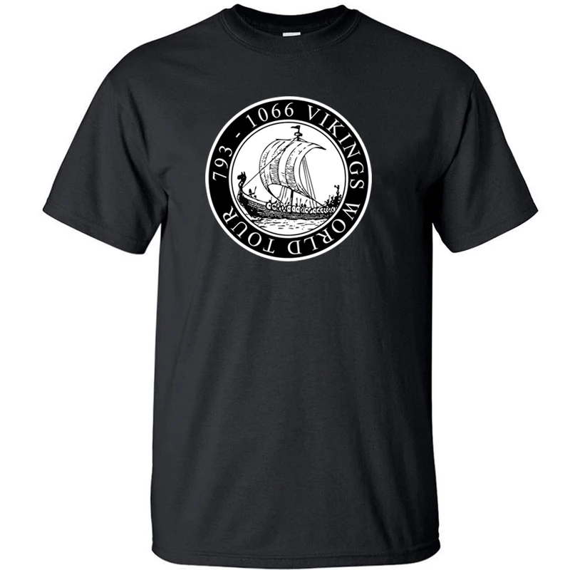 

Vikings Ragnar Lothbrok Vintage Viking Odin Valhalla T Shirt Men Cotton Tshirt Overside T-shirt Summer Tops Tees Streetwear