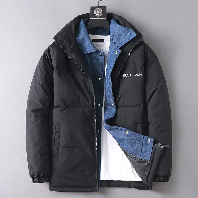 Bralobdon новинка 2024 года пуховик с хлопковой подкладкой куртка буквенным принтом