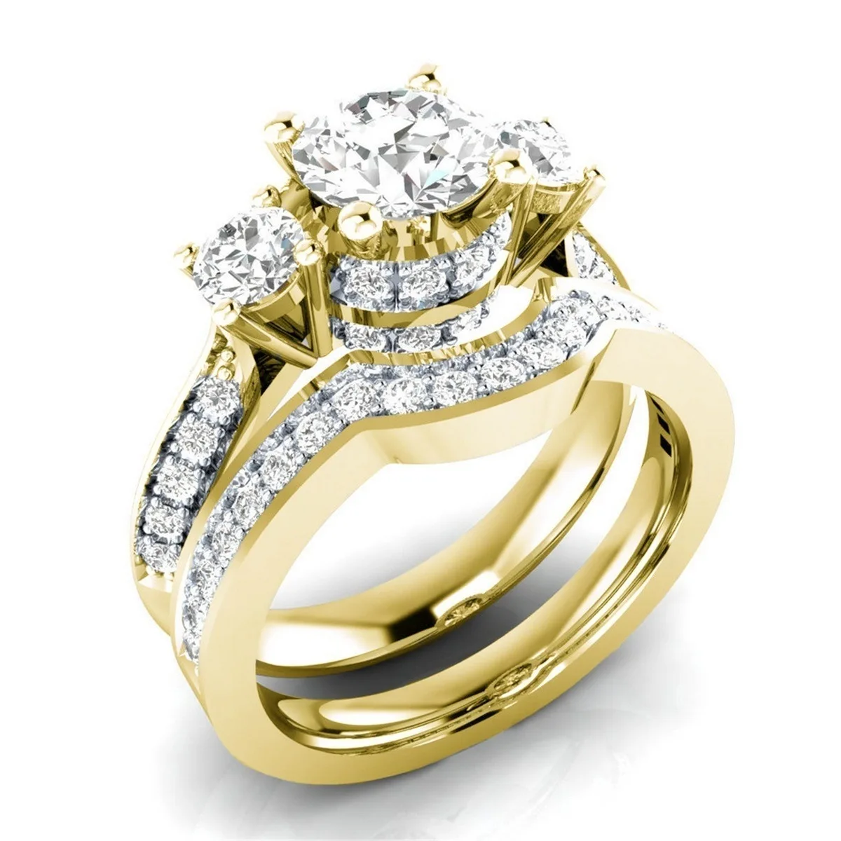 

14K Gold Peridot Diamond Ring Set Jewelry for Women Anillos De Bizuteria anillos mujer Gemstone bijoux femme Jewelry Rings men