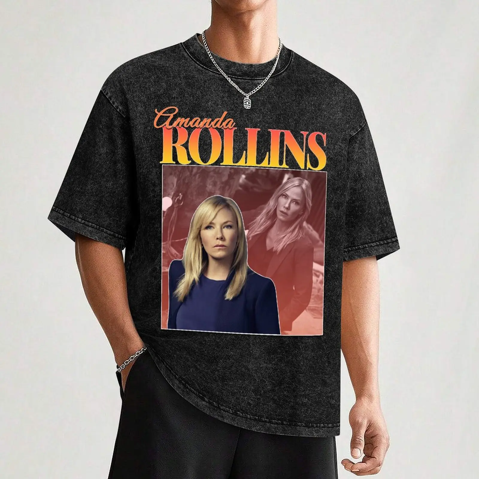 Аманда Роллинс в стиле 90-х годов винтажные модели великолепные рубашки