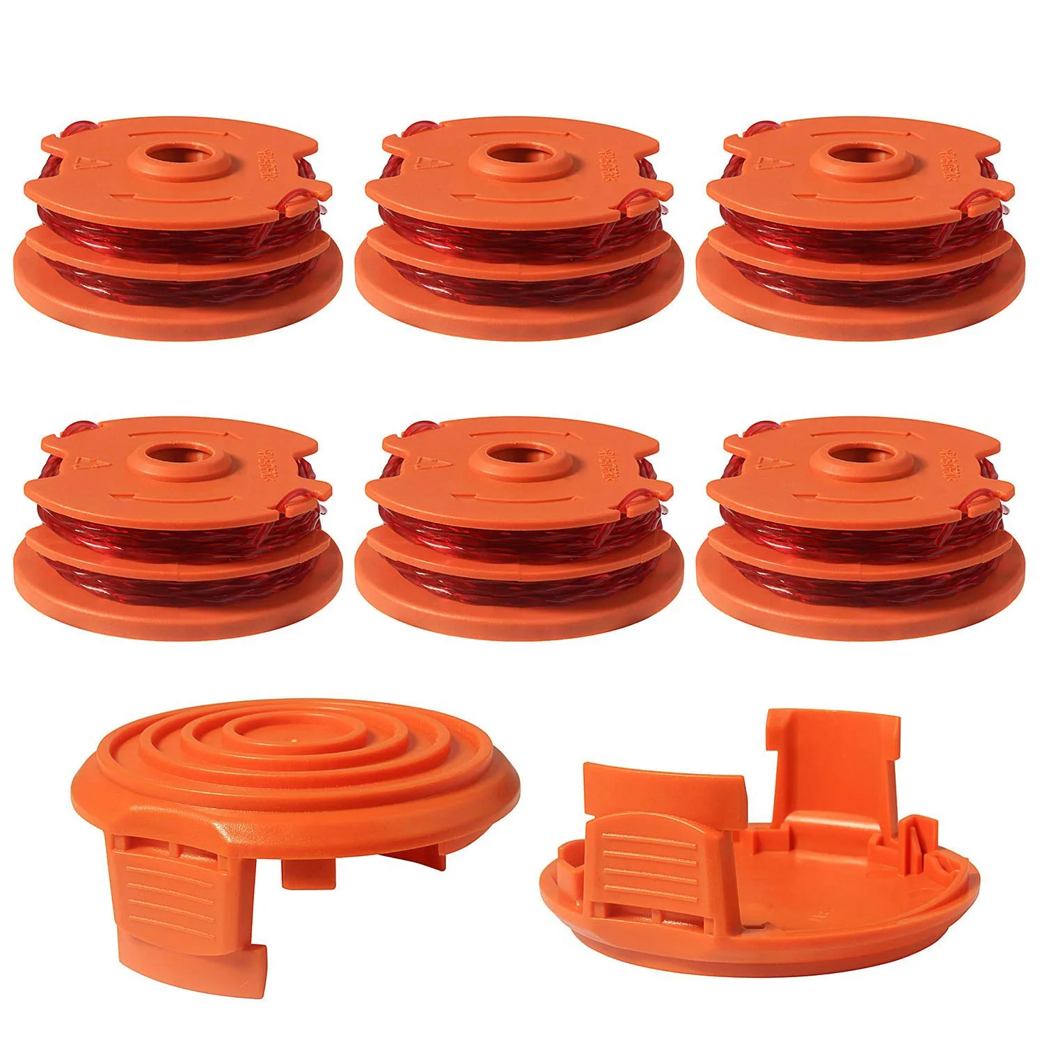 

Weed Eater Replacement Spools for Worx WA0007 WG116 WG119 String Trimmer Edger Spool Line Refills Parts Auto-Feed