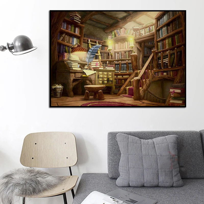 

Books Photography Poster Wall Decor Picture Photo Passion For Learning Prints Painting Canvas For Study Room Living Home Decor