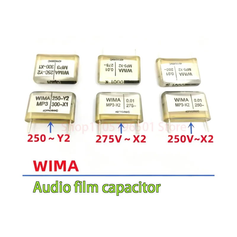 Фото 5 шт. 275V-250V-MP3-Y2-X2-0.01UF-10nF-0u01 WIMA Аудио пленочный конденсатор №1