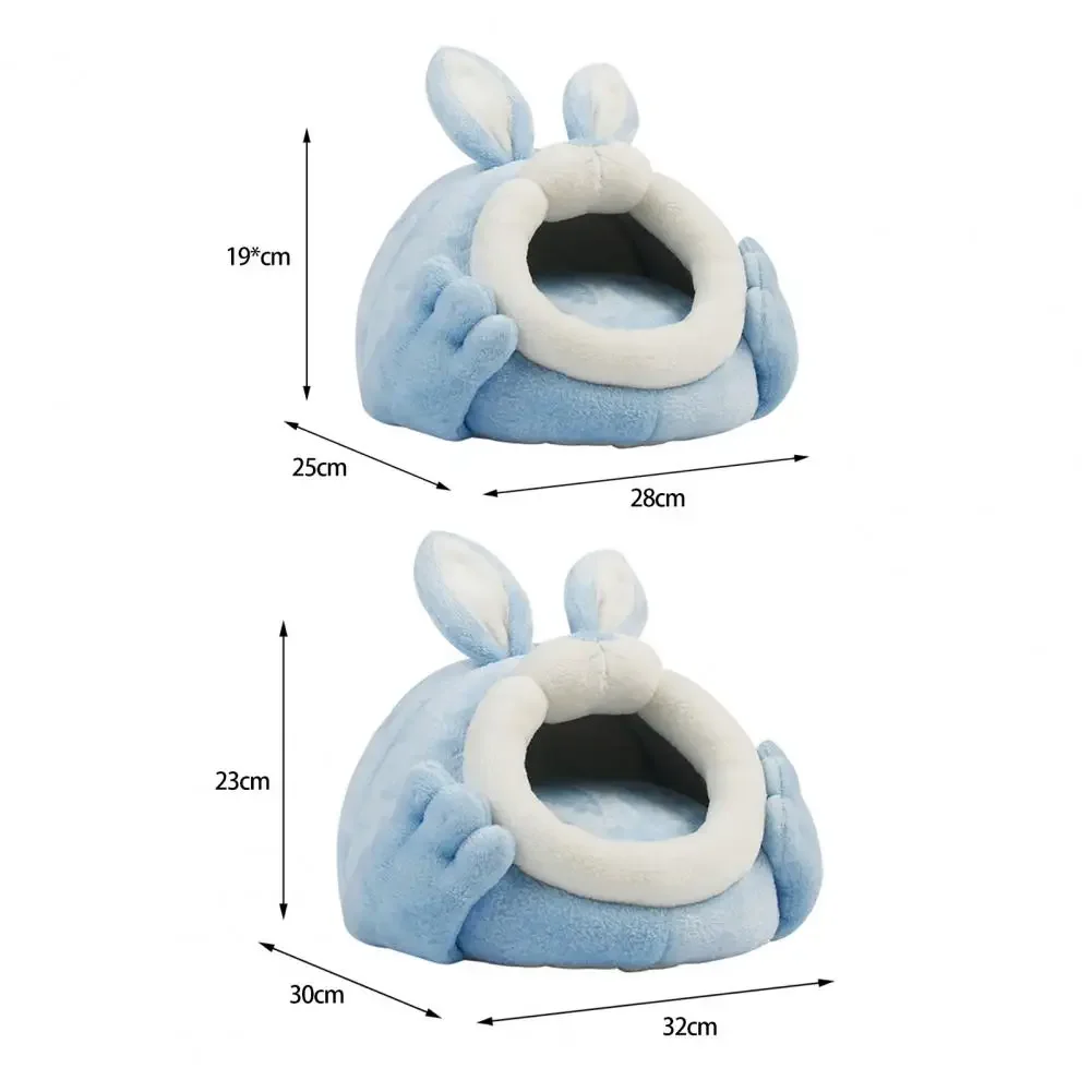 Домик для хомяка в форме кролика убежище съемная подушка спальная клетка морская