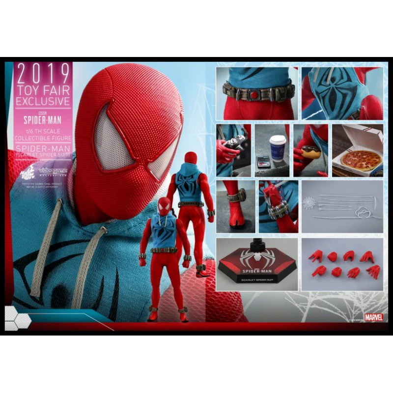 

HotToys HT VGM34 масштаб 1/6 паук Герой алый паук Модель 12 дюймов полный комплект Аниме фигурки модели коллекционные экшн-игрушки
