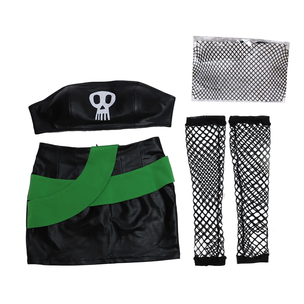 Аниме Дэнни Фантом Косплей Сэм Менсон Сексуальный женский костюм Хэллоуин Череп