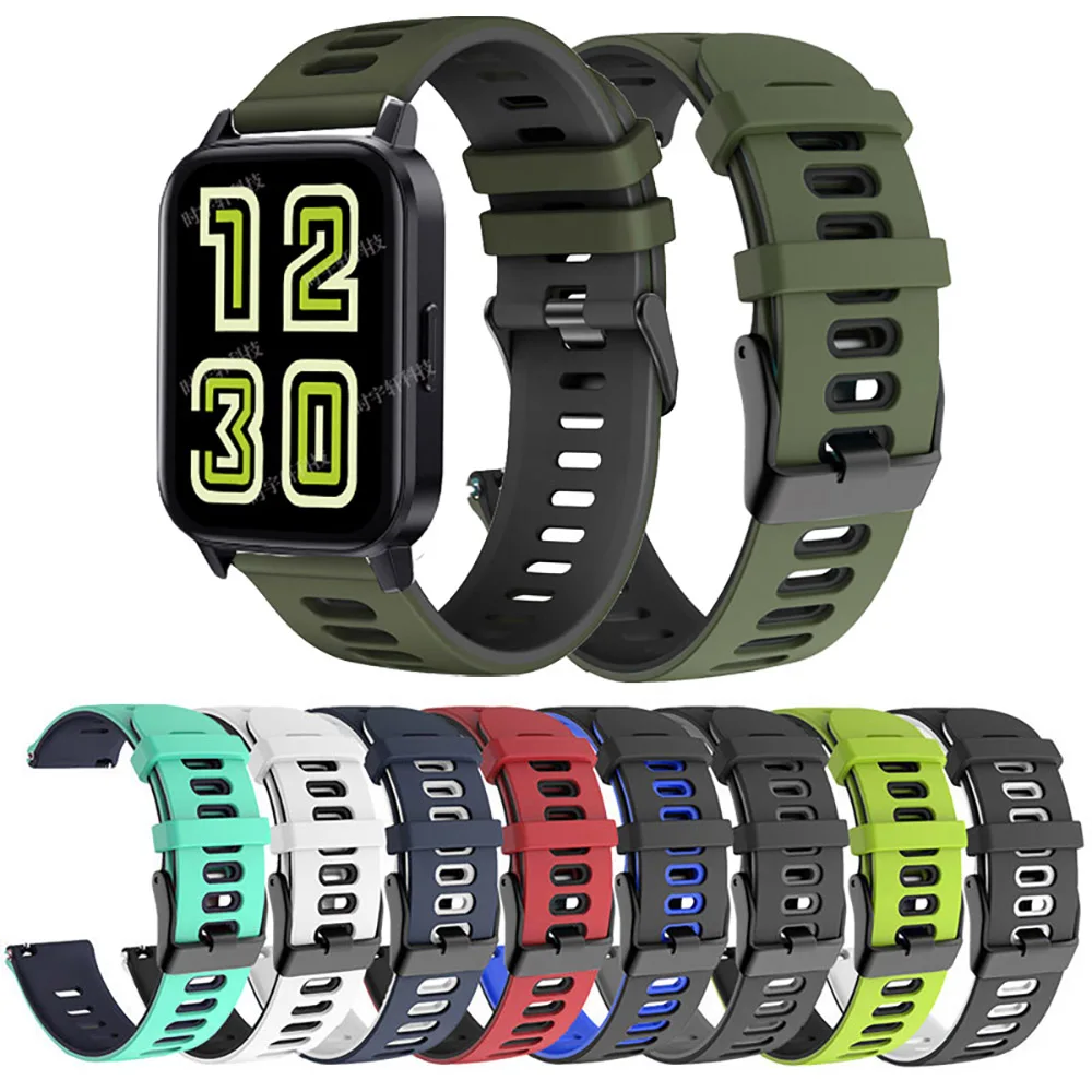 Спортивный резиновый ремешок для NORTH EDGE 2023 Cross Fit 3 силиконовый мягкий плавания