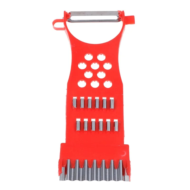 

Multifunctional Plastic Peeler Fruit And Vegetable Grater Stainless Steel Blade Salad Making Tools French Fries Potato Chip