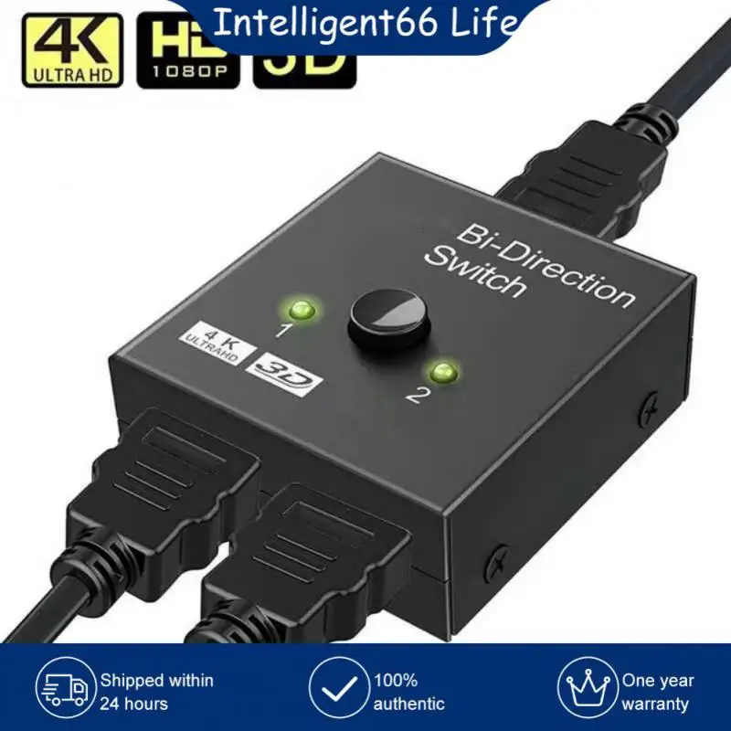

4k 60hz Splitter -compatible Switcher 2 In1 Out -compatible Splitter 2 In 1 Out Converter Switcher Adapter Adapter