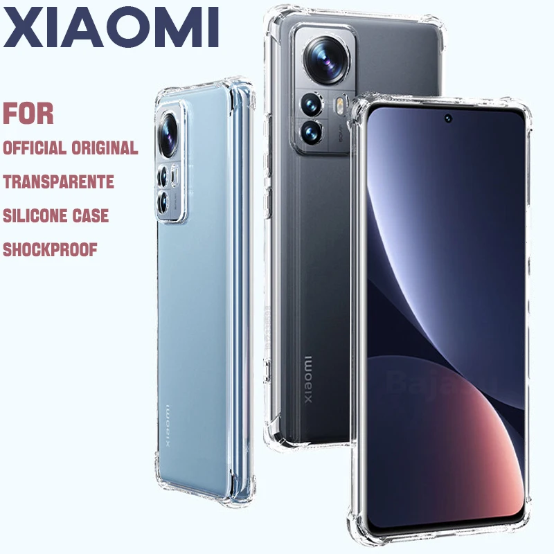 

Luxury Clear Phone Case For Xiaomi Mi 12 12X 11T 11 Lite Redmi Note 11 10 9 8 Poco X3 F3 GT F2 X4 Pro Shockproof Silicone Cover