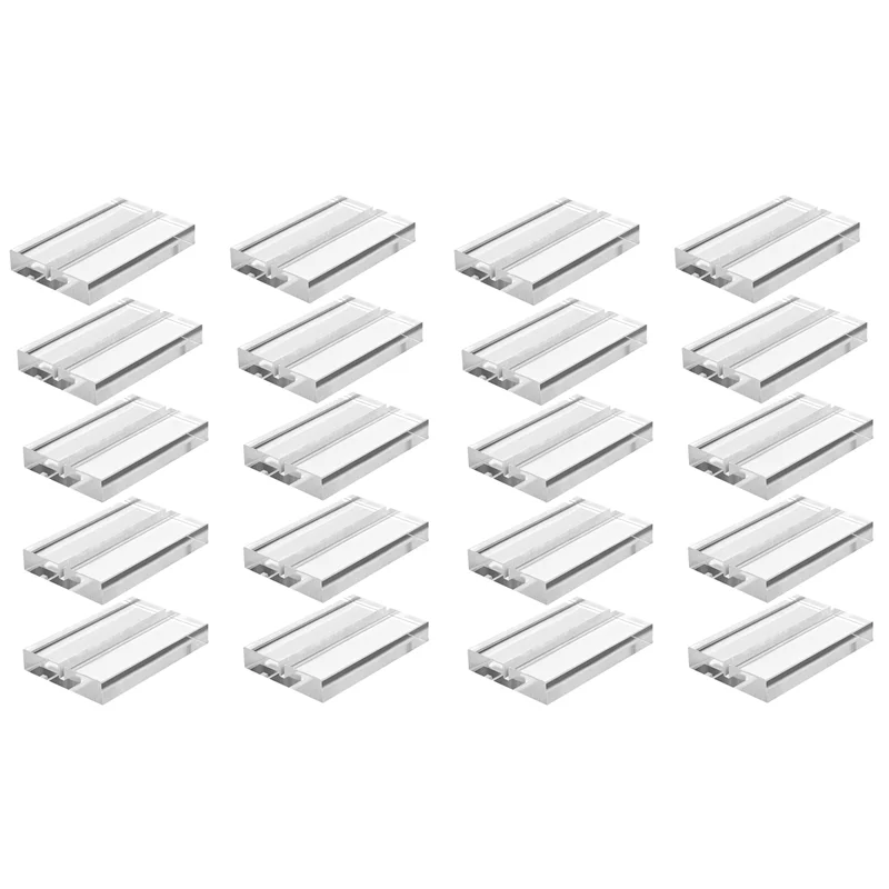 

2X Acrylic Sign Holders Table Number Holders for Display Place Card Holder, Base Stand Wedding Acrylic Sign Stand