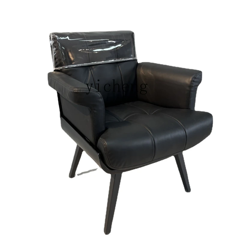 

XL Barber Shop Chair Hot Dyeing Black Warrior Hair Salon Simple Waiting Chair Hair Cutting Chair