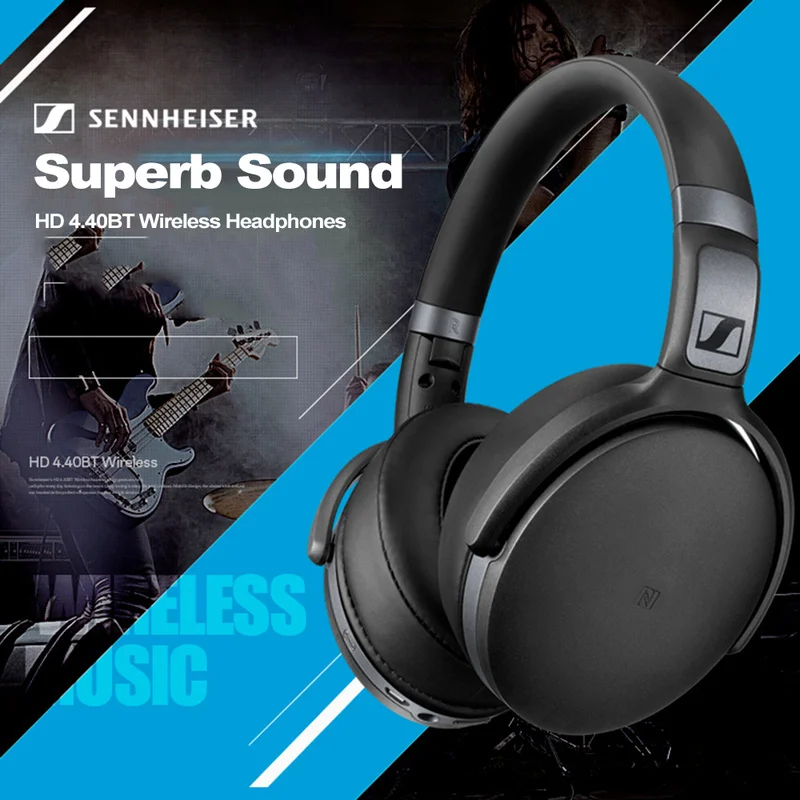 Беспроводные Bluetooth-наушники Sennheiser HD 4.40BT с активным шумоподавлением складные