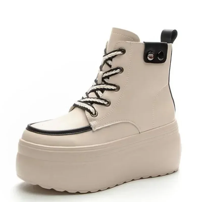 Ботильоны из натуральной коровьей кожи 8 см лоферы женские ботильоны до середины