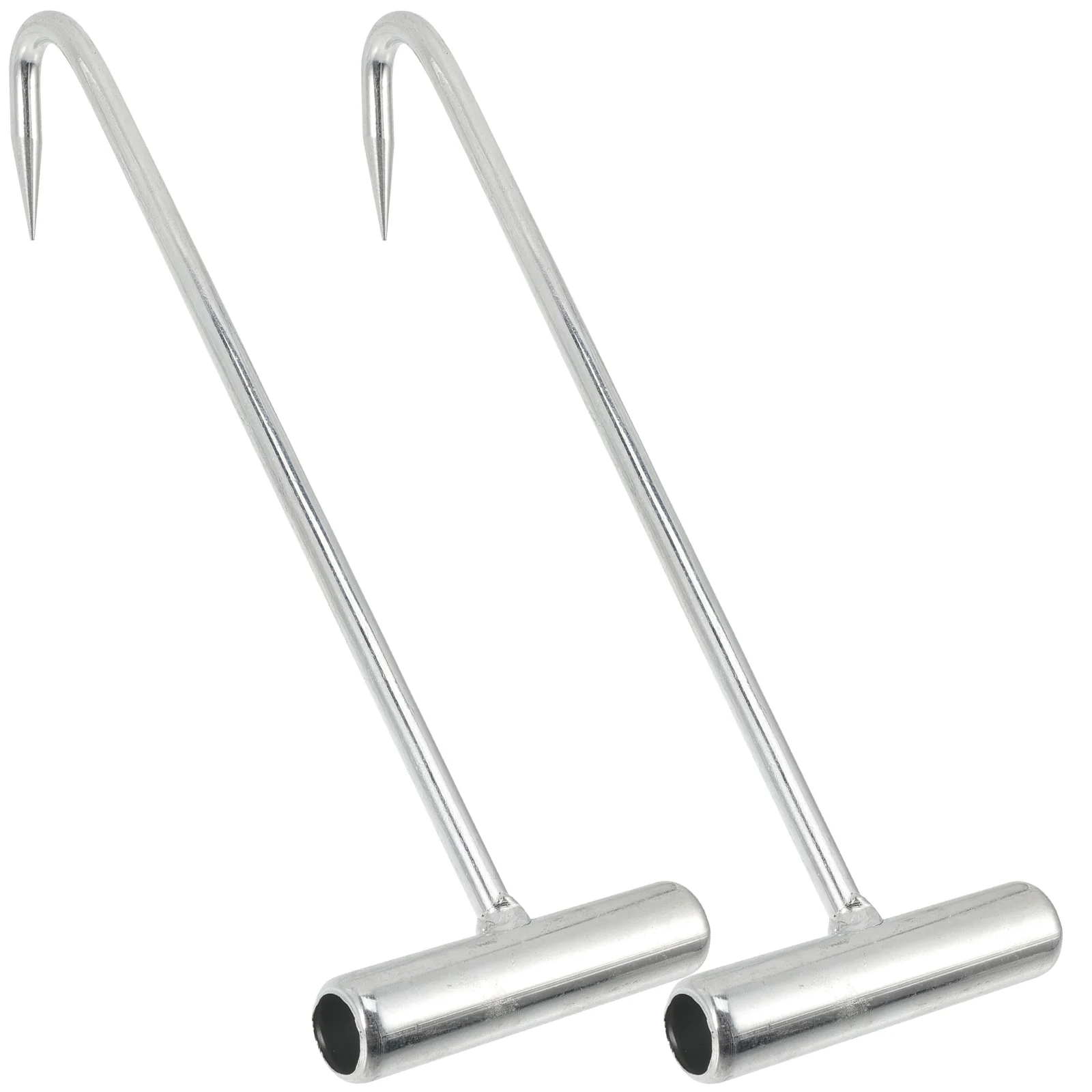 

T Shaped Hook Manhole Hook Metal Meat Boning Hooks Heavy Duty Pull Hook Drain Grate Lifter Lifting Tool