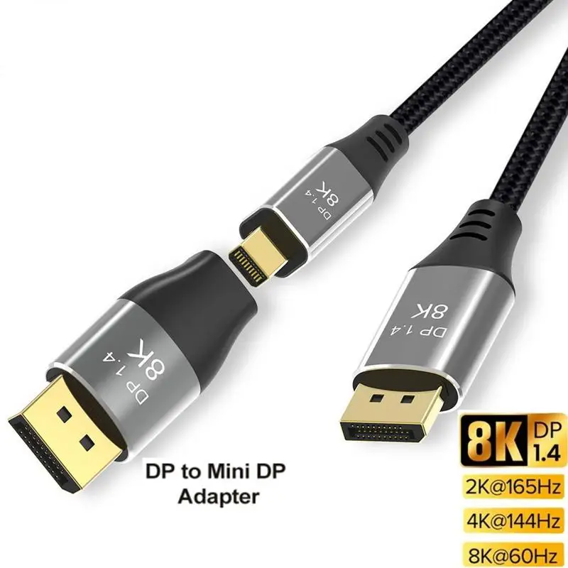 Двунаправленный адаптер Displayport DP1.4 «Папа-мама», 8 к, 60 Гц, 4 к, 144 Гц