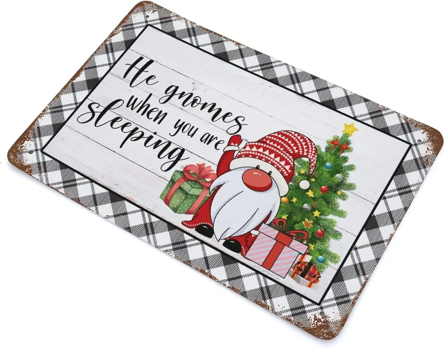 Рождественский Настенный Декор он Gonmes When You Are Sleeping Металлическая Оловянная