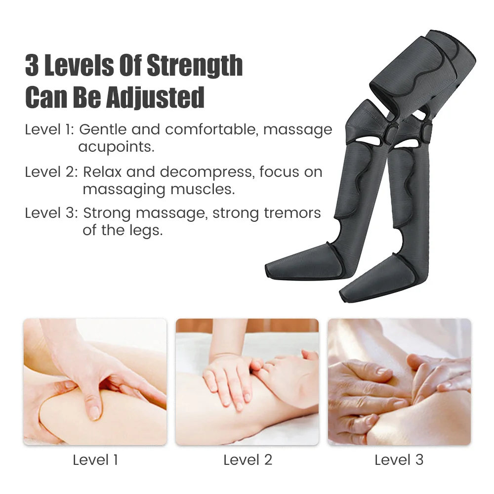 Electric Foot Leg Massager Air Pressure Heating Promotes Blood Circulation Muscle Relaxation Pain Relief with Remote Control |