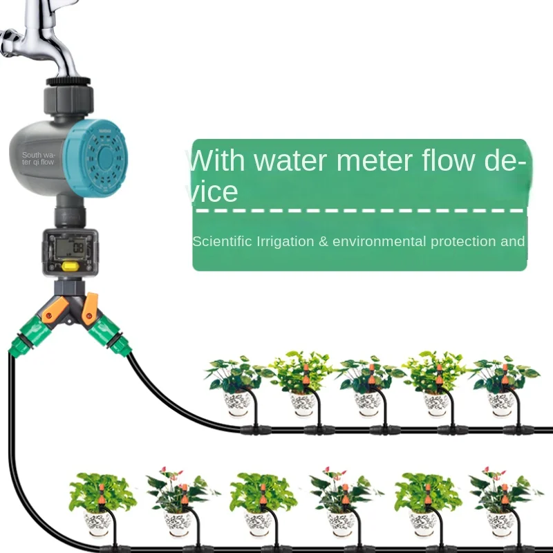 

Автоматический контроллер полива для дома, садоводства, ленивых, балкона, спрей для посадки овощей, умный таймер полива