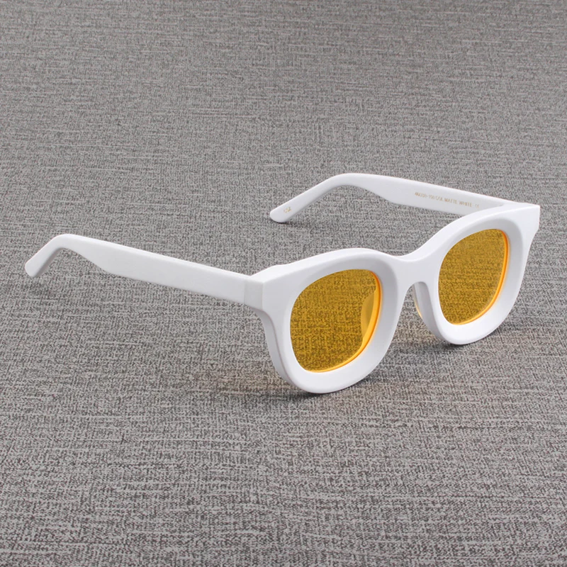 Rockjoy White Sunglasses Male Women Oversized Polarized Sun Glasses for Men Large Thick Frame Acetate High Quality Fashion