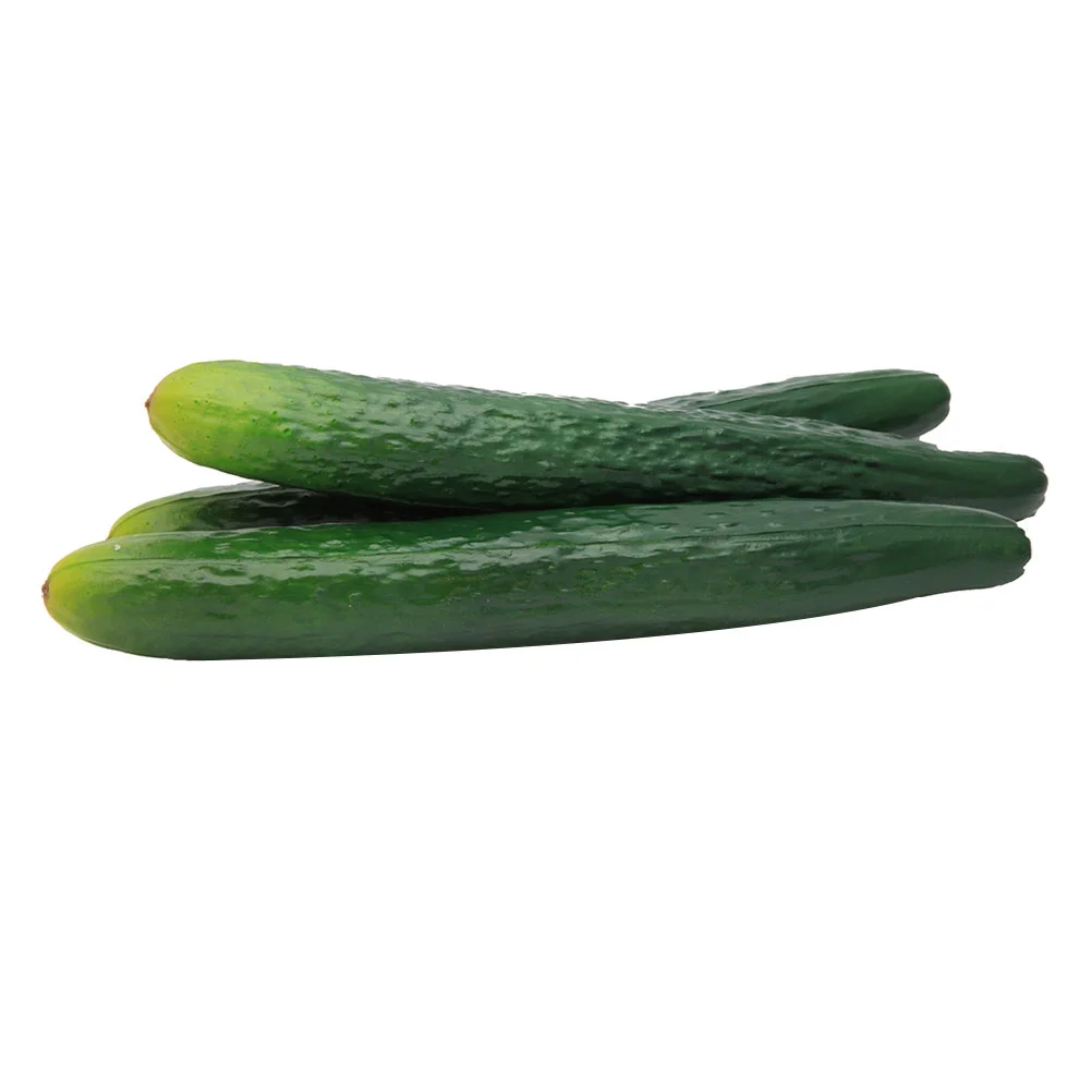 

3 Pcs Green Cucumber Artificiales Decorativas Para Sala Fake Vegetables