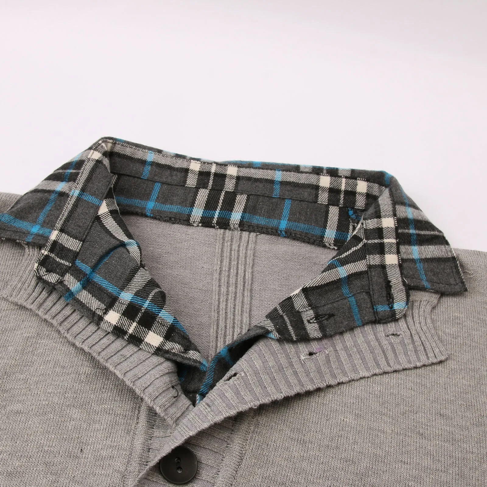 Мужской облегающий свитер в английском стиле модный простой ложный воротник с