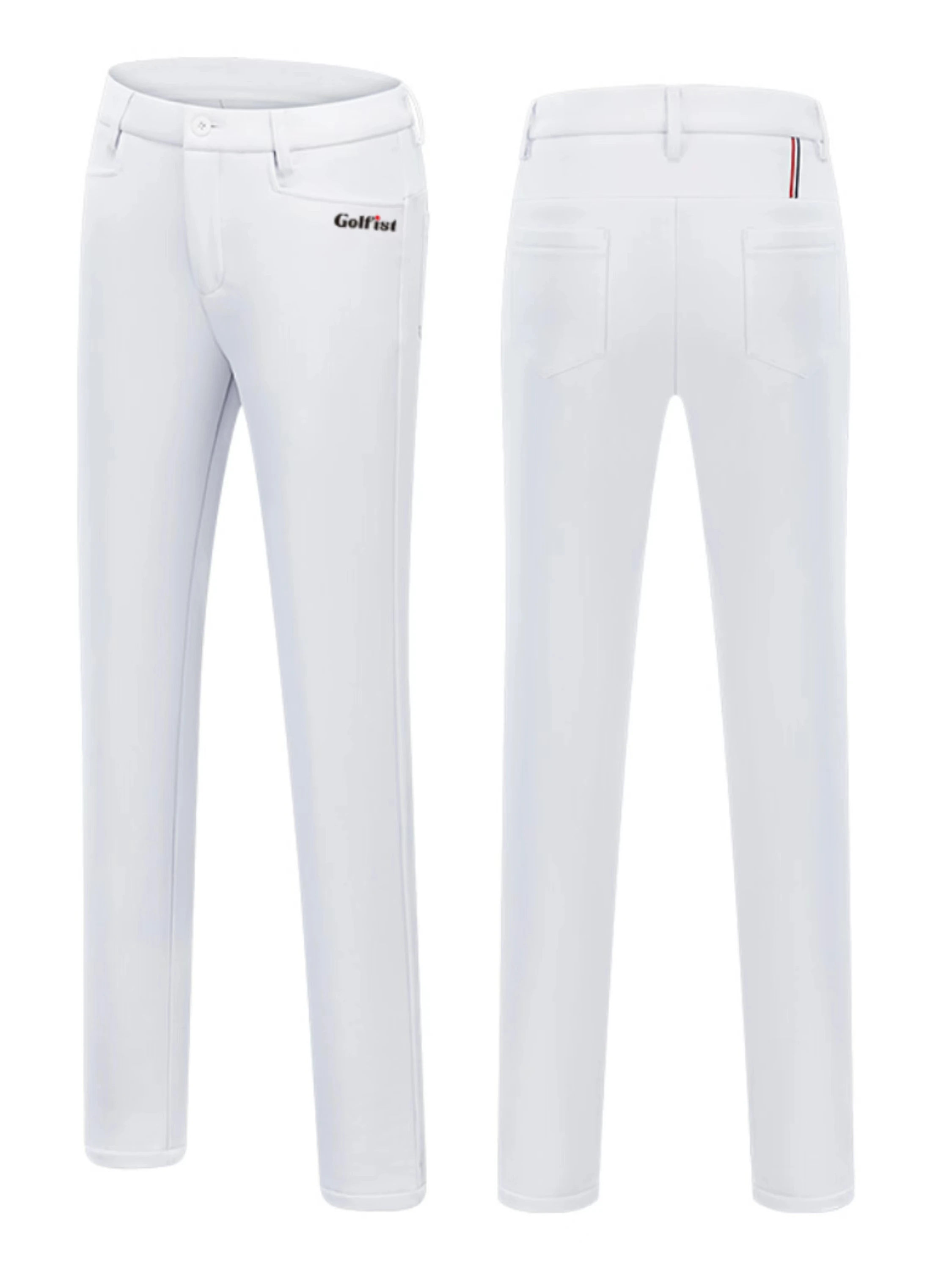 

Golf Winter Plus Fleece Thick Pants Slim-fit Women's Warm Pants Sports Pants White