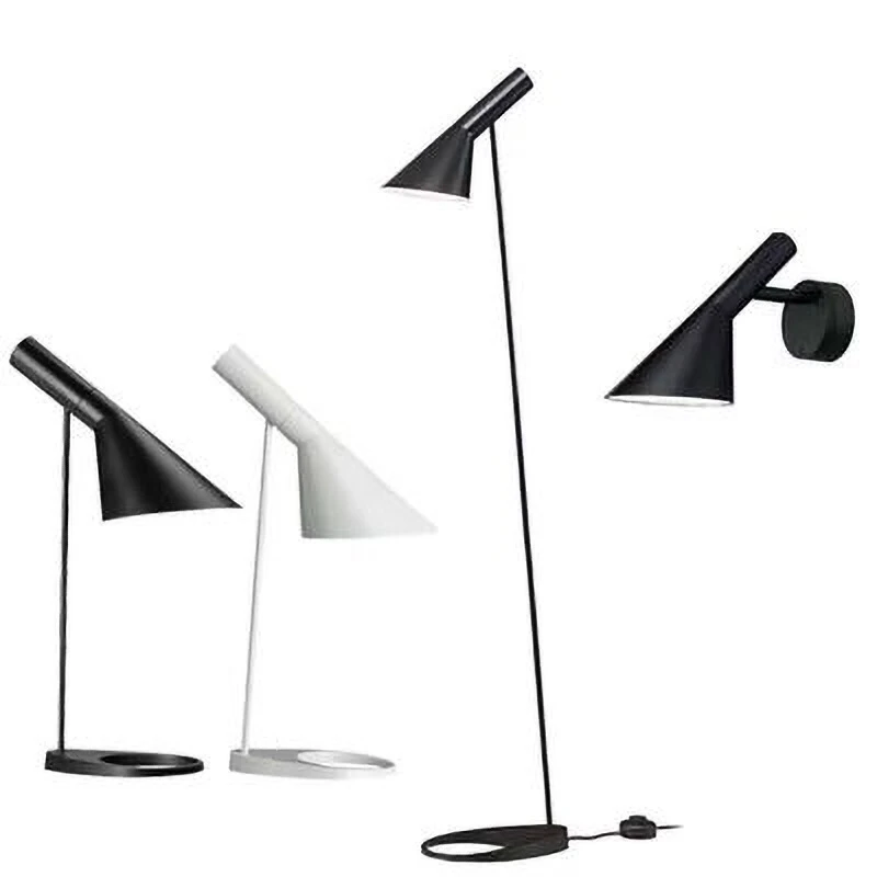 Arne Jacobsen Floor Lamp For Living Room Bedroom Study Nordic Designer Home Decor Light Loft Table Lamp E27 Iron Standing Lamp