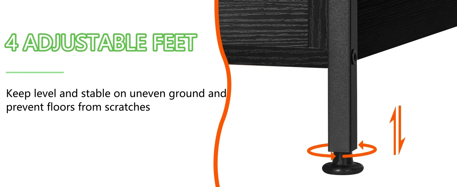 4 ADJUSTABLE FEET